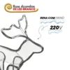 NTM3003220V-5 Armação de Rena com Trenó Natalina Led 220v - 5