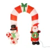 Decoração De Natal Arco Inflável Grande Papai Noel Led 2,50m - 2