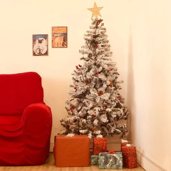 NTY86180-5 Arvore De Natal 1,80m Luxo Verde 611 Galhos Pinheiro Favorito - 5