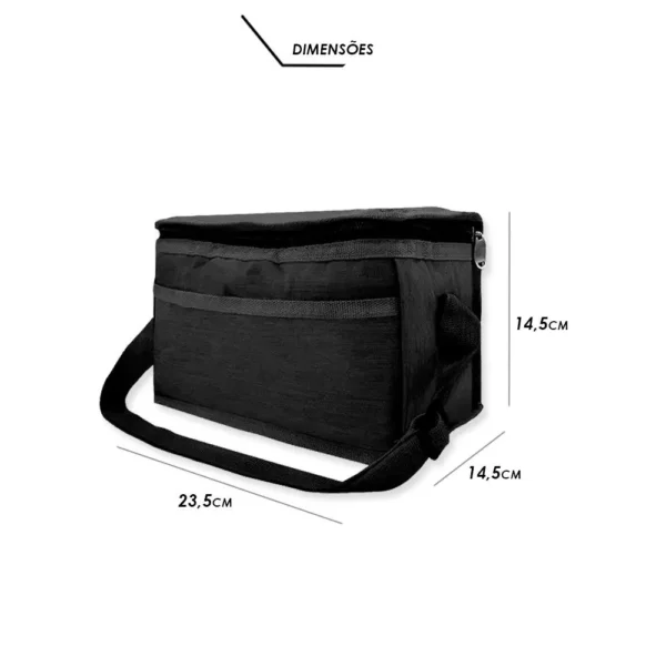 NV190411PT-1 Bolsa Térmica Porta Marmita Lanche Bebida