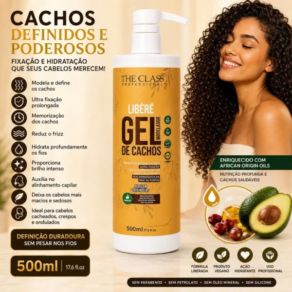 PFI100112-1 Modelador Gel De Cachos Libéré Profissional 500ml