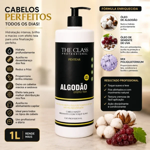 PFI300033-1 Creme Para Pentear Algodão Efeito Teia Professional 1 Litro