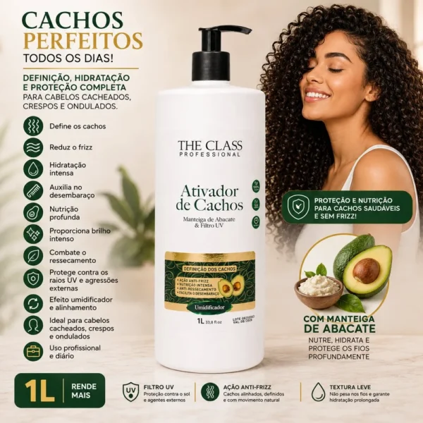 Ativador de Cachos Profissional Abacate 1 Litro