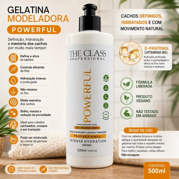 PFI600041-1 Gelatina Modeladora Cabelos Cacheados Crespos 500ml