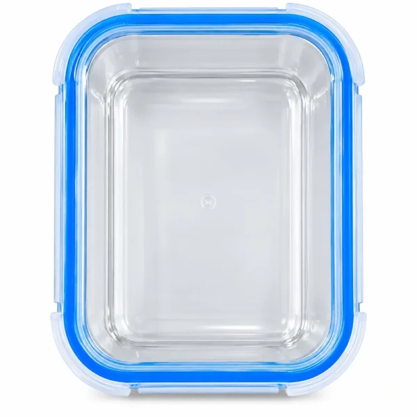 PTE-006-4 Pote Hermético Retangular de Vidro 640ml