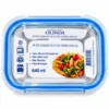 PTE-006-5 Pote Hermético Retangular de Vidro 640ml