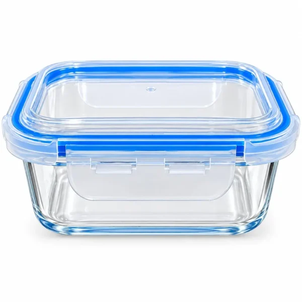 PTE-008-3 Pote Hermético Retangular de Vidro 370ml - 3