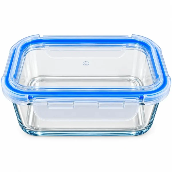 Pote Hermético Retangular de Vidro 1040ml - 2