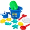 Kit Aventuras No Castelo Balde Praia Infantil com acessórios