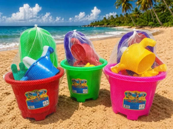 Kit Aventuras No Castelo Balde Praia Infantil com acessórios - 4