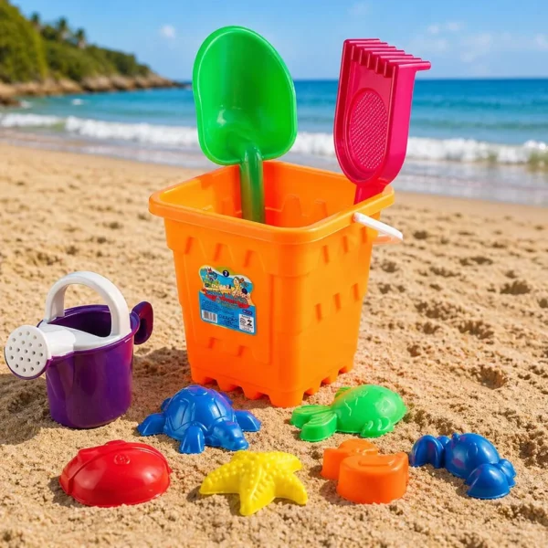 RB07-1 Kit Balde de Praia Infantil 10 Peças