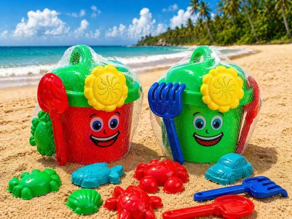 RB10-4 Kit Balde Regador Infantil Praia com Acessórios 8 Peças - 4