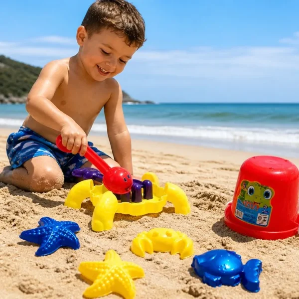 RB24-1 Kit Baldinho de tartaruga infantil 8 peças - sortido