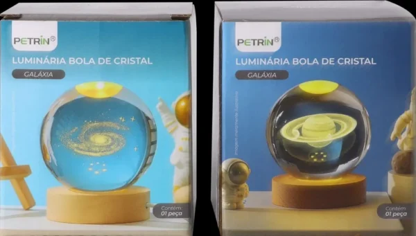 RD1779-1 Luminária Bola de Cristal Galáxia