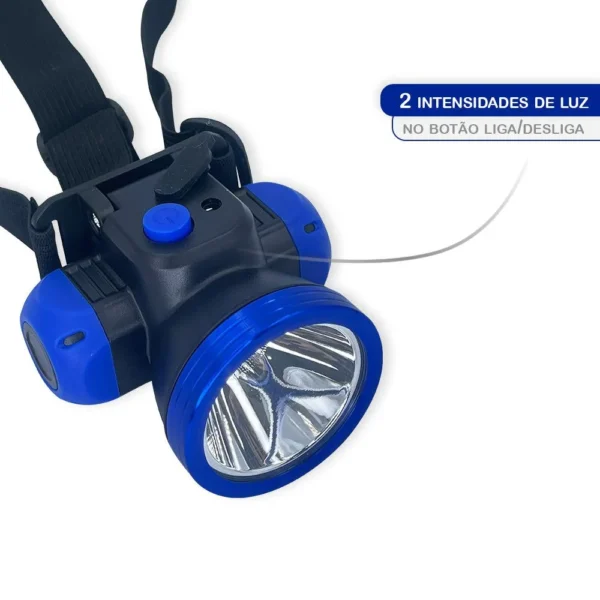 Lanterna De Cabeça Potente Led Recarregável