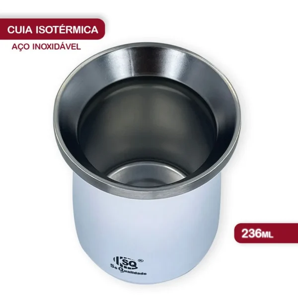 SQ4218-BR-1 Cuia Térmica Classic Mate 230ml - 3