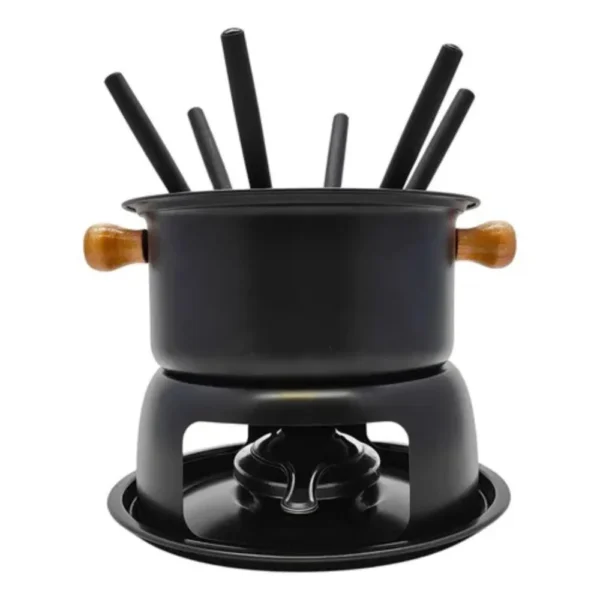 TRC0130-6 Conjunto De Fondue Para 6 Pessoas Com Garfos 11 Peças - Preta - 6