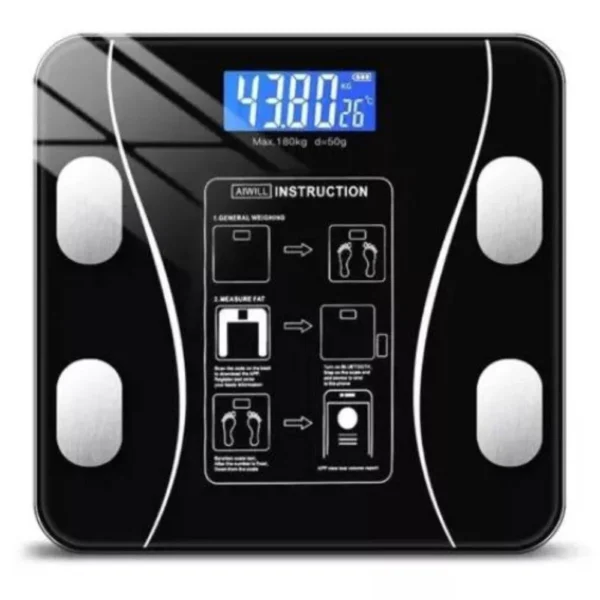 Balança Digital de Bioimpedância 140kg - Preta - 2