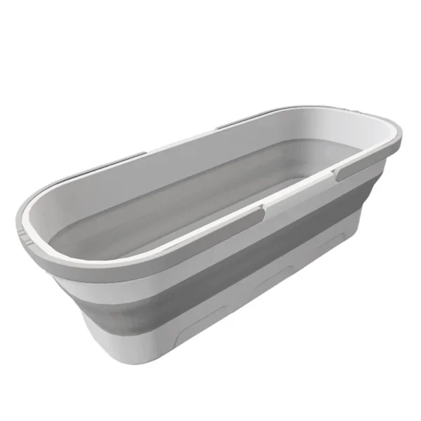 Balde Dobrável Retrátil Retangular Com Rodinhas - 55X25CM - 5