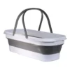 Balde Dobrável Retrátil Retangular Com Rodinhas - 55X25CM - 6