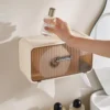 Organizador de Banheiro com Porta Papel - Creme - 2