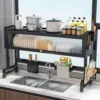 Prateleira de Metal Para Pia - Preta - 8