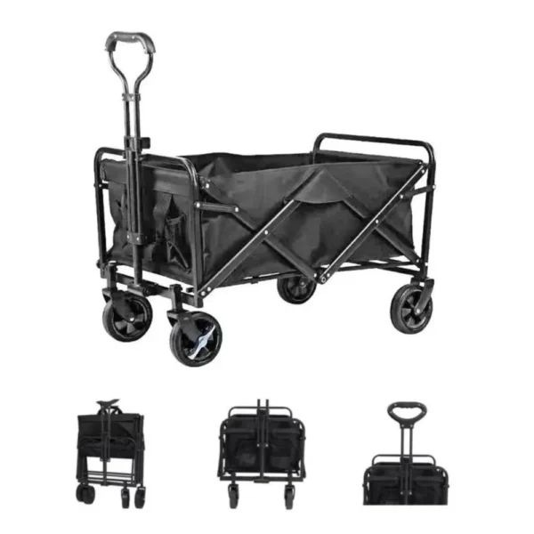 TRC1113-2 Carrinho de Carga Dobrável Multiuso - Preta - 2