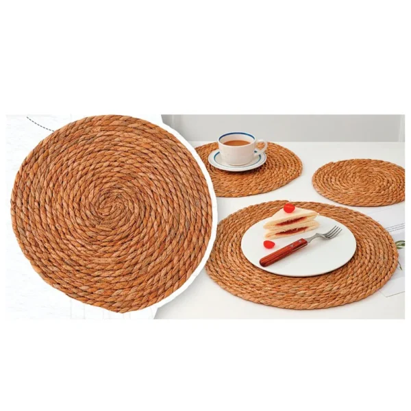 TRC1131-1 Descanso de Mesa Circular Rústico 38cm