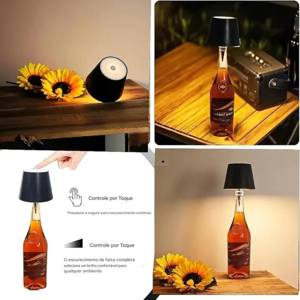 TRC1247-2 Mini Luminária Led - Preta - 2