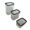 Conjunto 3 Potes Herméticos de Plástico - 8