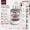 TRC1465-1 Limpador Elétrico para Pincéis de Maquiagem - Branco