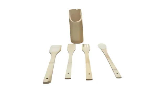 TRC7046-2 Kit 5 Peças Utensílio de Cozinha de Bambu - 2