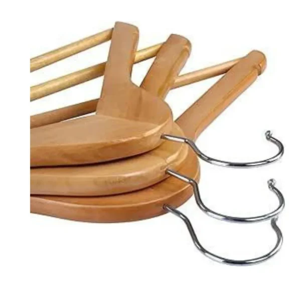 TRC7116-1 Kit 3 Unidades Cabides De Madeira com Verniz