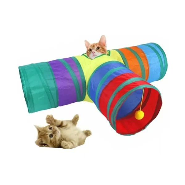 TU-03-1 Túnel Colorido para Gatos em T