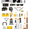 Super Mochila Construtor 3 em 1 com Ferramentas e Acessórios - 4