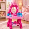 TUD0692-4 Camarim Castelo Infantil com Som, Luz e 20 Peças - Rosa - 4