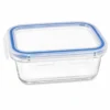 Pote Hermético Retangular com Tampa Vidro 640ml - 2