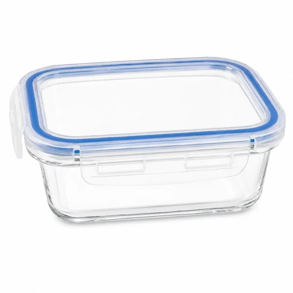 Pote Hermético Retangular com Tampa Vidro 640ml - 2