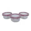 VDA13009-1 Conjunto 3 Potes De Vidro Com Tampa Hermética - 2