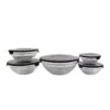 VDA1303-PR-1 Conjunto 5 Potes de Vidro Hermeticos Com Tampa - 2