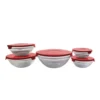 VDA1303-VM-1 Conjunto 5 Potes de Vidro Hermeticos Com Tampa