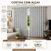 Cortina Blackout Película 280x240cm - Cinza - 3