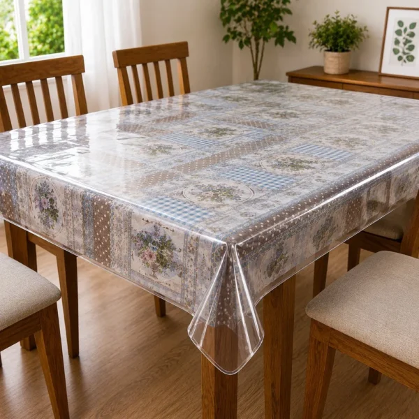Protetor para Toalha de Mesa Quadrado - Transparente - 3
