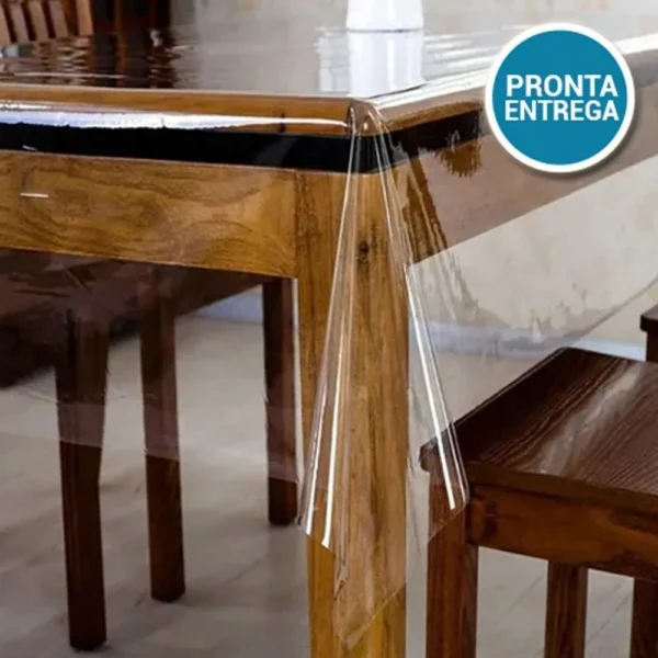 Toalha Protetor de Mesa 210x140m - Transparente - 2