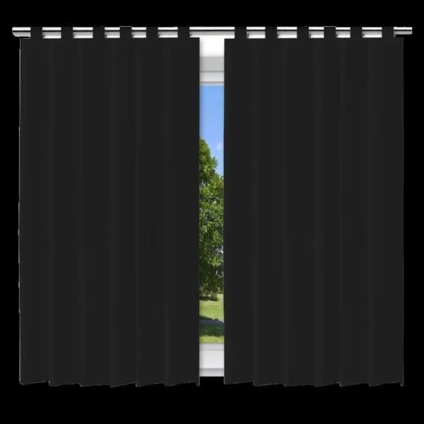VP-1406-1 Cortina Blackout com Alça 2,00x1,40m - Preto