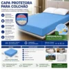 Capa Protetora De Colchão Casal Box - Azul - 2