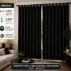 Cortina Black- out com Ilhós 280x250cm - Preto