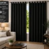 Cortina black-out com alças 280x280 - Preta - 4