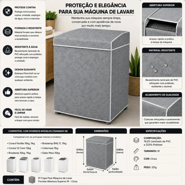 VP-3270-1 Capa Para Máquina de Lavar - 2