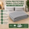 VP-3527-2 Capa Protetora Colchão Casal com Ziper - Cinza - 2
